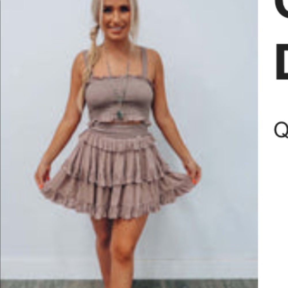 Mauve skirt and top set from hopes